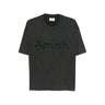 Amish Supplies cropped logo t shirt washed black | Blue Express