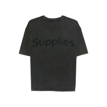 Amish Supplies cropped logo t shirt washed black | Blue Express
