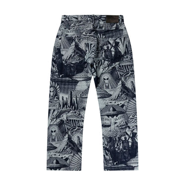 Aries apocalypse jacquard bagi jeans | Blue Express