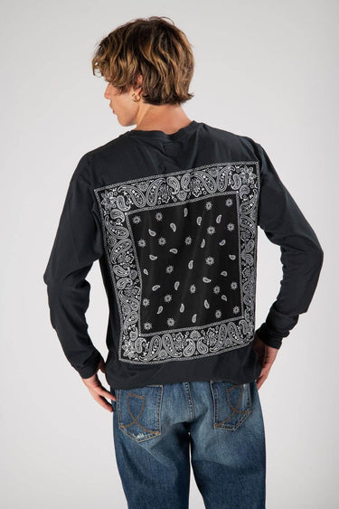 Hollywood Trading Company T-SHIRTS BANDANA LS T-SHIRT BLACK/BLACK
