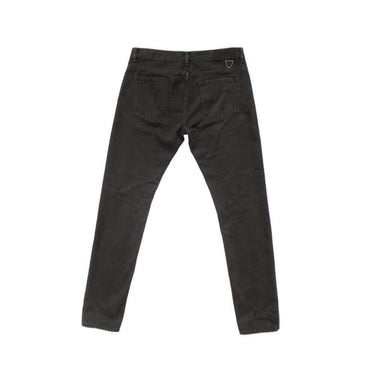 htc los angeles PANTS STRAIGHT MEN DENIM BLACK BULL