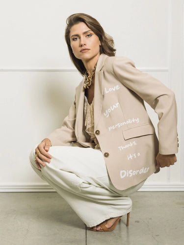 BERNA Blazer monopetto con maxi stampa | Blue Express