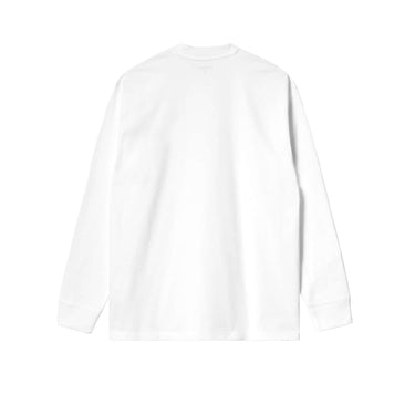 Carhartt WIP LS Base T-Shirt White Black | Blue Express