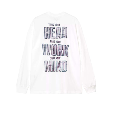 Carhartt WIP LS Mind Your Head T-Shirt white | Blue Express