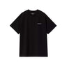 Carhartt WIP SS Script Embroidery T-Shirt Black White | Blue Express