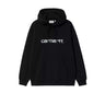 Carhartt WIP FELPE W' Hooded Carhartt Sweatshirt Black White