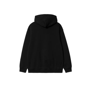 Carhartt WIP W' Hooded Carhartt Sweatshirt black white | Blue Express