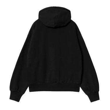 Carhartt WIP W' Hooded Casey Sweatshirt black silver | Blue Express