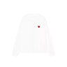Carhartt WIP W' LS Heart Patch T-Shirt white red | Blue Express
