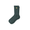 Carhartt WIP chase socks velvet green gold | Blue Express