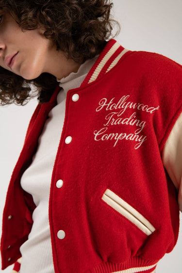 Hollywood Trading Company giacca COLLEGE - EMBROIDERY WOMAN