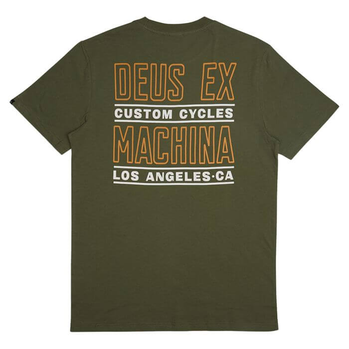 Deus 356 Beam Tee - Loden Green Blue Express