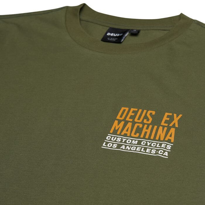 Deus 356 Beam Tee - Loden Green Blue Express