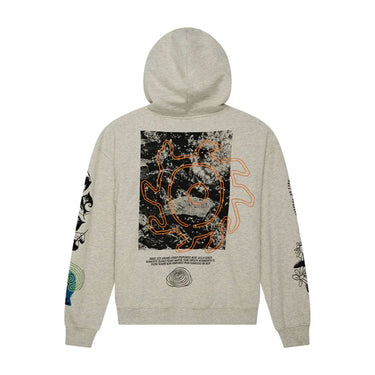 Deus Ex Machina FELPE migration hoodie Lg grey marle