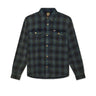 Deus Ex Machina CAMICIE too busy to work check shirt Black check