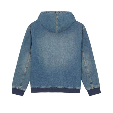 DICKIES Hilham Hooded Denim Jacket khaki tinted blue | Blue Express