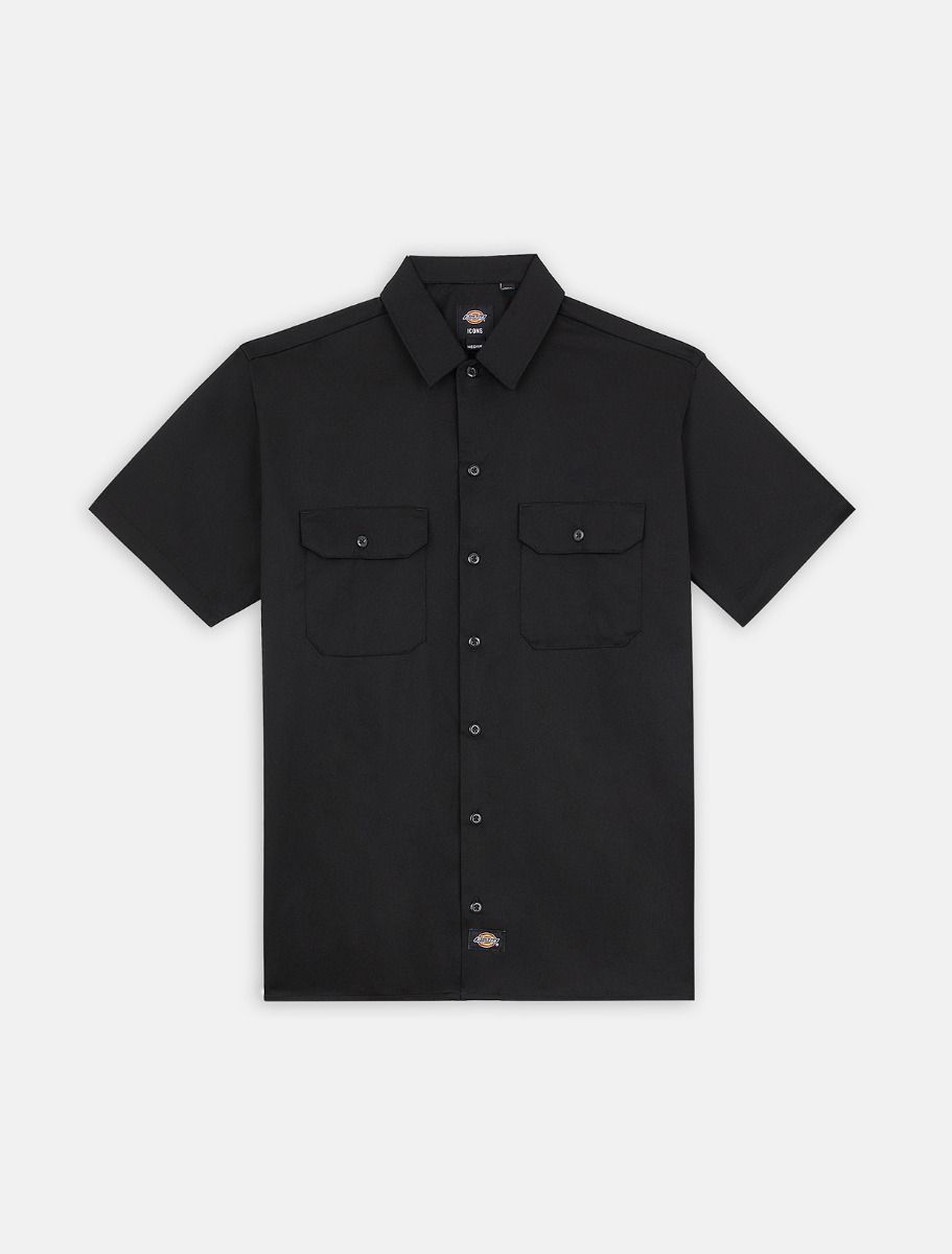 Dickies Uomo Camicia Maniche Corte Black