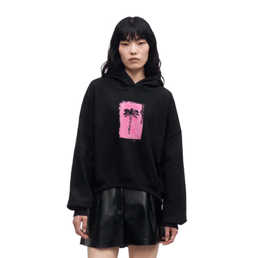 Brushed Palm Tree Loose Hoodie