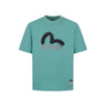 Evisu LOGO AND SEAGULL PRINT RELAX FIT T-SHIRT | Blue Express