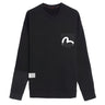 Evisu Evisu Seagull Men's Print Denim Patchwork Sweatshirt | Blue Express
