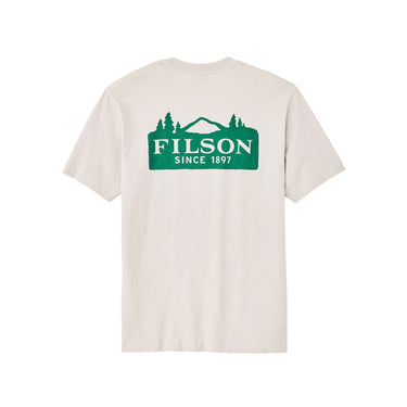 FILSON T-SHIRT SS FRONTIER LOGO TEE cliff gray scenic
