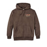 FILSON PROSPECTOR GRAPHIC HOODIE dk brown logging | Blue Express