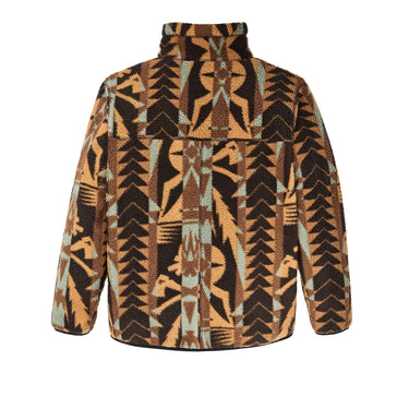 FILSON OUTERWEAR REVERSIBLE FLEECE JACKET brown night