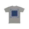 htclosangeles T-SHIRTS HTC BANDANA MIX T-SHIRT GREY/BLUE