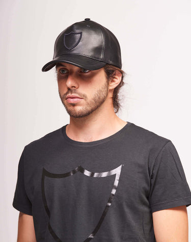 Hollywood Trading Company cap HTC LEATHER BASEBALL CAP