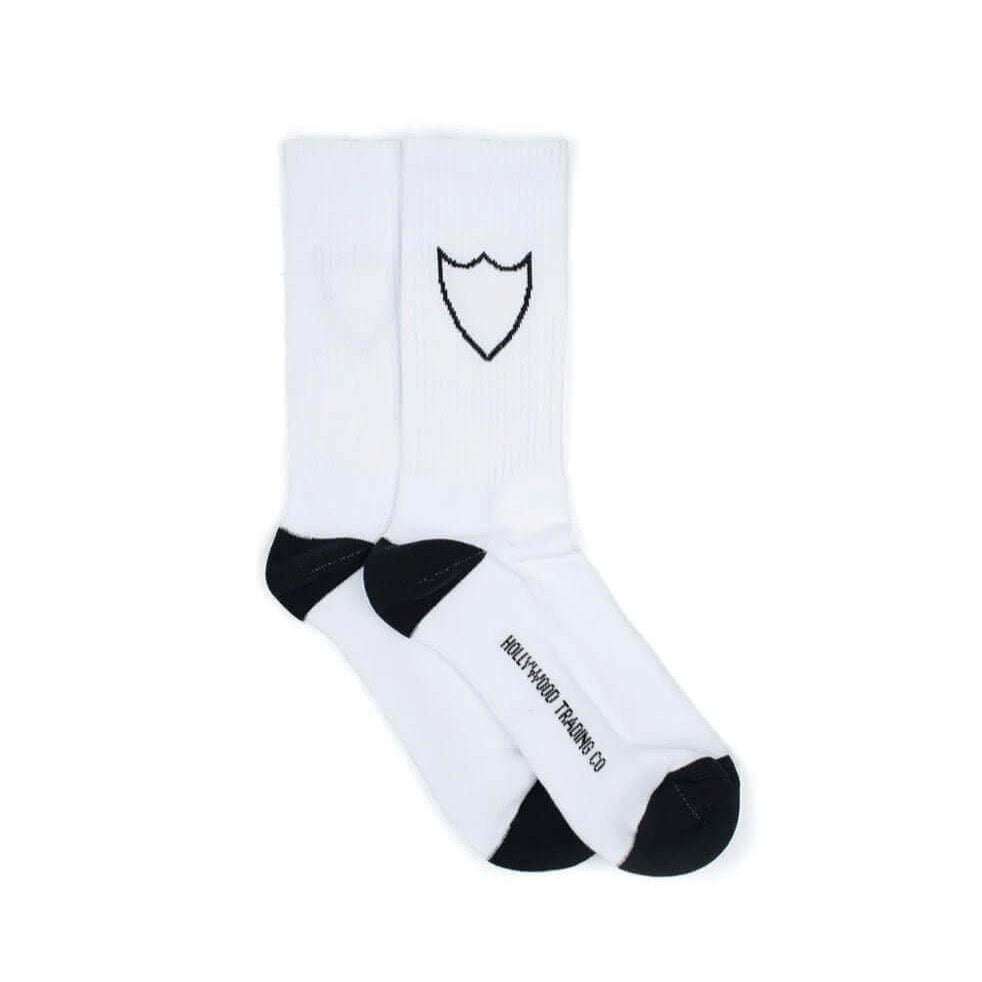 HTC WOMAN SOCKS Signature woman socks with HTC shield logo. 85% Cotton 10% Polyamide 5% Elastane. Made in Italy HTC LOS ANGELES