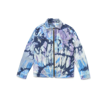 htclosangeles giacca DENIM TIE DYE JACKET