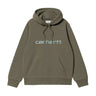 Carhartt WIP hooded carhartt sweat leaf tourmaline | Blue Express