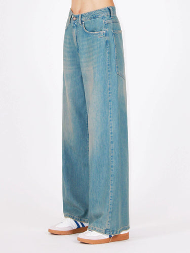 Jeans palazzo fit superpocket chiaro