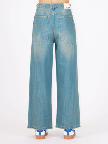 Jeans palazzo fit superpocket chiaro