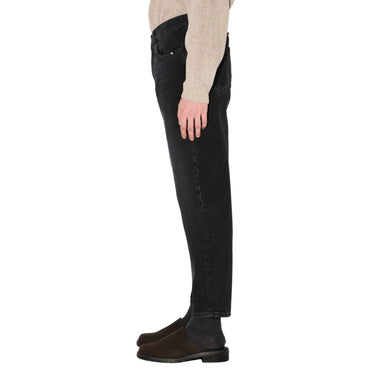 BLACK USED-EFFECT JEREMIAH JEANS