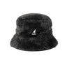 KANGOL faux shearling utility bucket Black | Blue Express