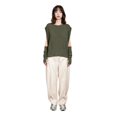 Pantalone balloon fit in ecopelle