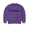 NO PROBLEMO FELPE REVERSE FLEECE SWEAT LILAC