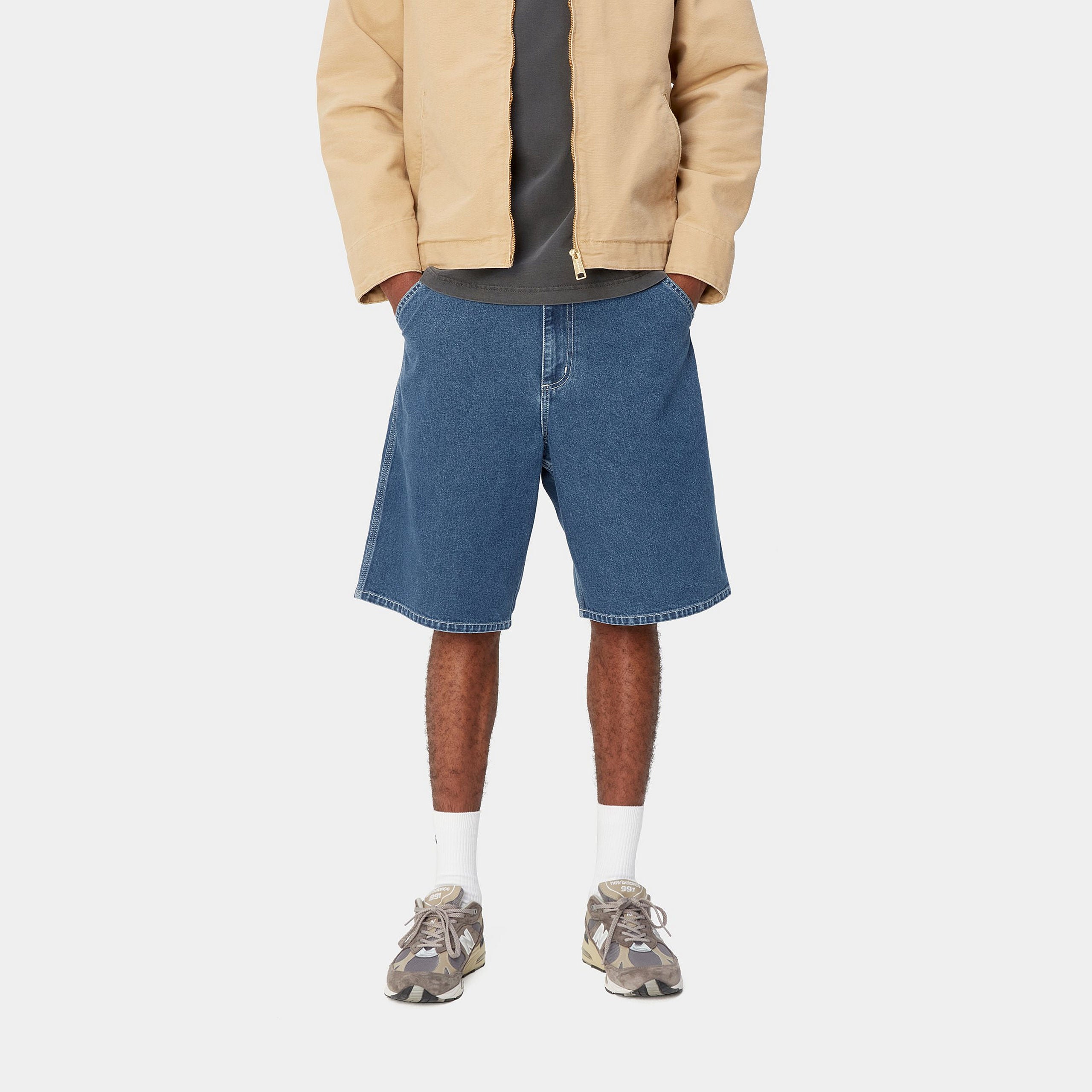 Carhartt Wip Simple Short Blue Stone Washed Blue Express