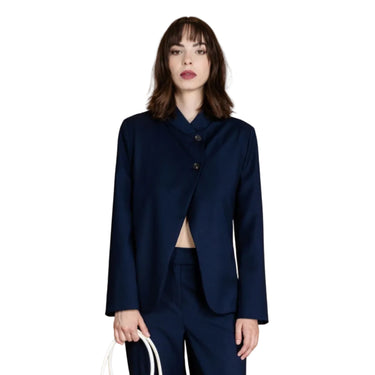 Single-Breasted Flannel Blazer