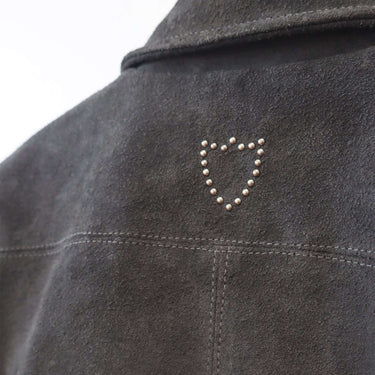 htc los angeles LEATHER JACKETS FRANCISVILLE SUEDE JACKET ANTHRACITE