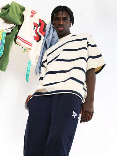 T-shirt maxi righe boxy fit