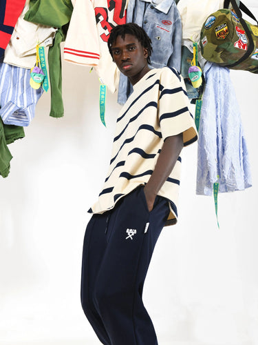 T-shirt maxi righe boxy fit