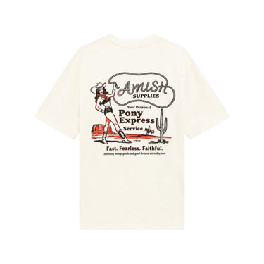 CREW NECK T-SHIRT IN JERSEY WITH COWGIRL PRINT