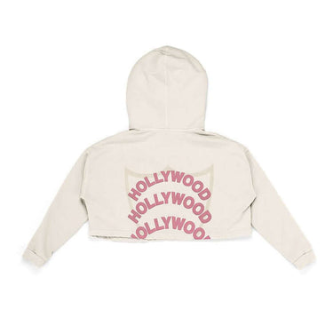 HTC LOS ANGELES FELPE TRIPLE HOLLYWOOD CROP HOODIE