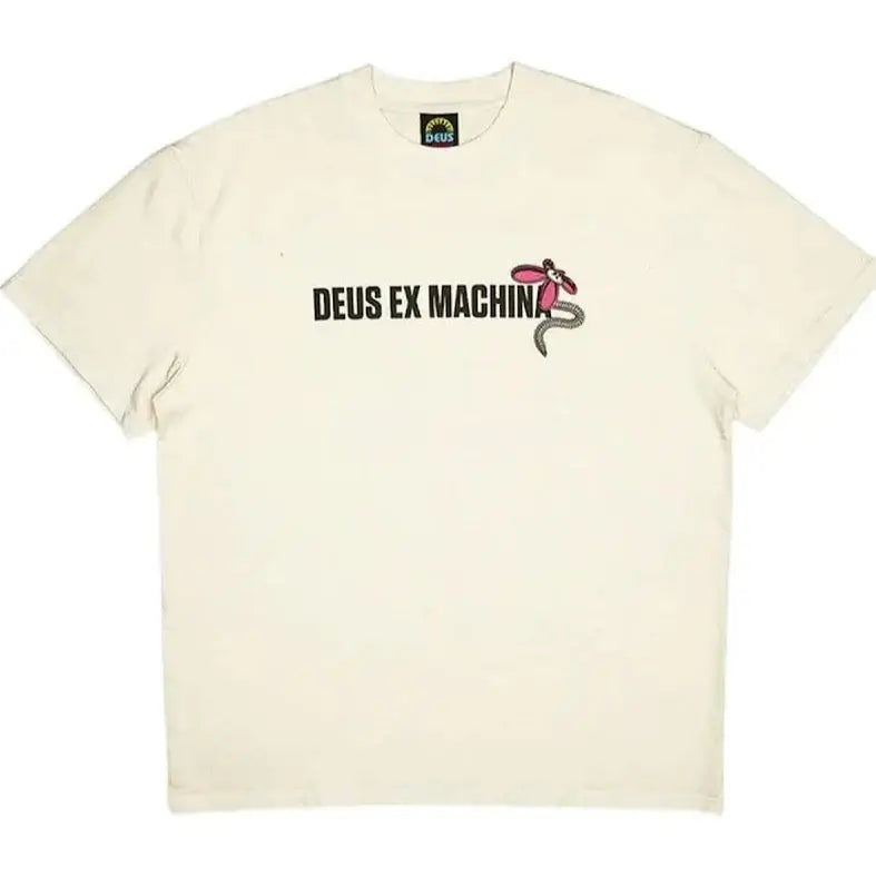 Deus Surf Shop Tee - Dirty White Blue Express