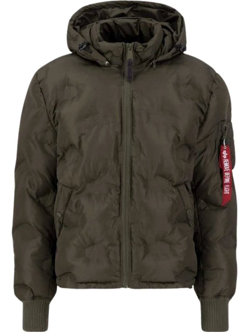 Alpha Industries Hooded Logo Puffer