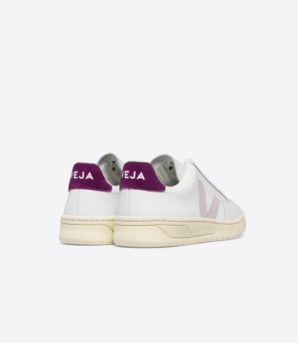 Veja V-12 Leather White Parme Magenta