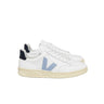 Veja Veja V-12 Leather White Steel Nautico | Blue Express